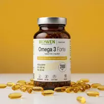 BWN BIOWEN Omega 3 Forte 1000 mg EPA, 500 mg DHA – maisto papildas žmonėms – 90 kapsulių
