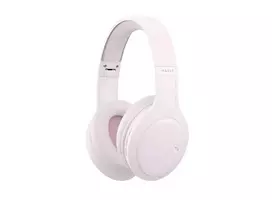HAV H633BT belaidės ausinės per ausis su Bluetooth 5.3, 30 val. baterija, lankstomu dizainu, įmontuotu mikrofonu ir TF kortelės palaikymu – rožinės spalvos
