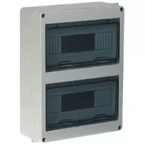 HT-24 paviršinis hermetiškas skirstomasis skydas, 24 moduliai, IP65, pilkas
