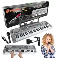 SUPRIMO 824 USB – 49 klavišų vaikiška elektroninė mokymosi klaviatūra su mikrofonu