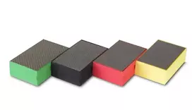 RUBI Polishing Block Grit 120 – silicio karbido rankinis šlifavimo blokelis plytelių, akmens ir stiklo kraštų apdailai