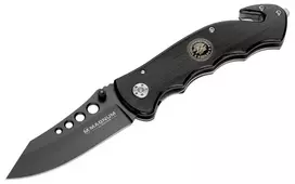 Boker Magnum USN Seals Peilis 01MB856 – Fiksuoto ašmenų taktinis peilis, 440A nerūdijantis plienas, G-10 rankena, Kydex makštis, juoda