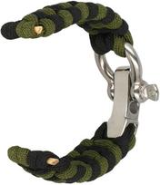 Fusion Accessories Topt Universal nylon apyrankė 22mm design 1 žalios spalvos-juodos spalvos