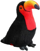 Lean Toys Pliušinis žaislas - raudonas tukanas, 20 cm