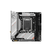IŠPARDAVIMAS. MSI MPG B760I EDGE WIFI | Processor family Intel | Processor socket  LGA1700 | DDR5 DIMM | Memory slots 2 | Supported hard disk drive interfaces SATA, M.2 | Number of SATA connectors 4 | Chipset Intel B760 | Mini-ITX | ATNAUJINTAS, WITHOUT ORIGINAL PACKAGING AND MANUAL | MPG B760I EDGE WIFISO