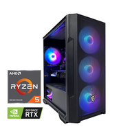 Žaidimų kompiuteris "MSI GAMING ONE" | AMD Ryzen™ 5 4500 x6 ~4.1Ghz | 8GB DDR4 | 512GB M.2 SSD NVMe 2400MB/s | GeForce™ RTX 3050 6GB GDDR6 | 240219_M1P | Dovana RGB žaidimų klaviatūra ir pelė
