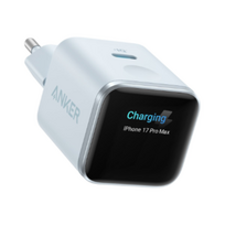 Anker Nano Charger 45W, Smart Display, Blue | A121DG31