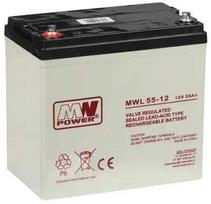 Mpl 12V/55AH-MWL MW POWER AKUMULIATORIUS