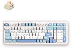 MCHOSE K99 V2 belaidė mechaninė klaviatūra | US | Icy Creamsicle Switch | 2,4 GHz, BT | Dangaus mėlyna