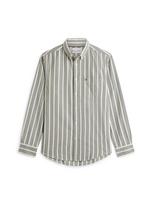 TOMMY HILFIGER Marškiniai rusvai žalia / balta