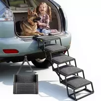 Šunų laipteliai automobiliui VEVOR 40x33-6, 5 pakopų, iki 91 kg