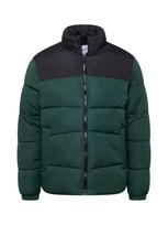 JACK & JONES Žieminė striukė 'Chili' tamsiai žalia / juoda