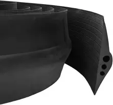 Garažo Grindų Sandariklis Juoda 74 x 20 mm 2 m EPDM guma