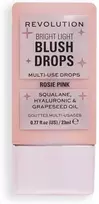 Makeup Revolution Bright Light Blush Drops With Hyaluronic Acid Radiant Finish Rožinė Rosie 23ml