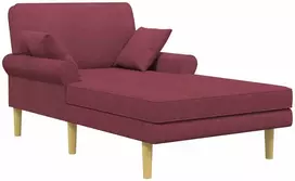 Šezlongas Vyno raudona Audinys