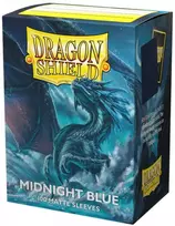 Dragon Shield Standard size Matte Sleeves - Midnight Mėlyna (100 Sleeves)