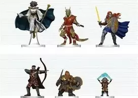 Wizkids D&D Icons of The Realms: Player's Handbook - Swords & Staves Starter Set Figūrėlės (6 vnt.)