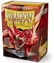 Dragon Shield Standard Sleeves - Matte Ruby (100 vnt.)