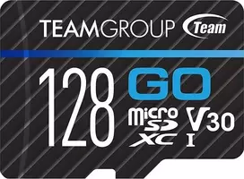 Team Group atminties kortelė TeamGroup Go Micro SDXC 128GB 10 klasės UHS-I/U3 V30 (TGUSDX128GU303)