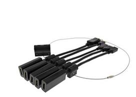 Modulinis HDMI adapterių rinkinys, USB-C, DP, Mini DP, Mini HDMI ir Micro HDMI, juodas4K vaizdas