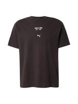 PUMA Marškinėliai 'PL' mėlyna dūmų spalva / pilka / juoda / balta