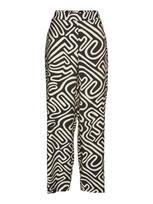 VERO MODA Kelnės 'VMVIGDIS' juoda / balta