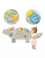 Medinė sieninė veiklos lenta VIGA Triceratops Dinosaur, 140 × 57,5 × 5 cm