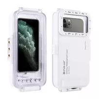 Puluz PU9010W vandeniui atsparus povandeninis dėklas iPhone telefonams iki 45m, Baltas