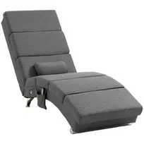 Krėslas su vibro masažo funkcija, nuotolinio valdymo pultas, sulankstomas TV krėslas, su 5 režimais 56x168x84cm