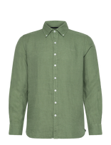 Sebago - Linen Shirt - Laisvalaiko marškiniai - Žalia