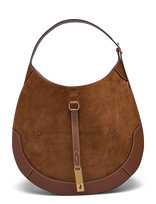 Polo Ralph Lauren - Polo Id Suede-Leather Large Shoulder Bag - Rankinė - Ruda