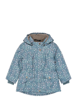 Mikk-line - Polyester Jacket - Aop Floral - Žieminė kepurė - Mėlyna