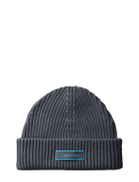Calvin Klein - Patch Chunky Ri﻿b Cotton Docker - Kepurė - Pilka