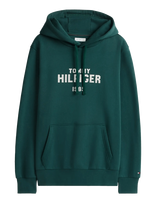 Tommy Hilfiger - Hilfiger Stack Reg Fleece Hoodie - Džemperis - Žalia