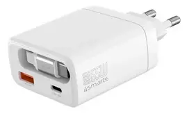4smarts PDPlug Slim 65W GaN Jojo Wall Charger, White