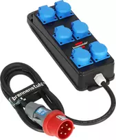 Brennenstuhl BSV P CEE Power Distributor 400V 16A 6-Way Schuko