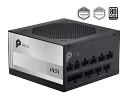 MSI PRO A1000PL PCIE5 1000W 80 PLUS Gold Fully Modular ATX 3.0 Power Supply