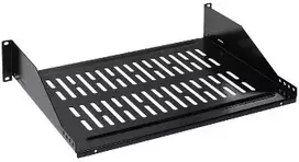 DELTA OPTICAL P19-2U/356*P2 19 colių 2U Fiksuota Lentyna Rack Spintai 356 mm Juoda