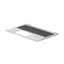 HP ProBook 450/455 G8/G9 viršutinis dangtelis su belgiška apšviesta klaviatūra, sidabrine delnų atrama, diskrečia grafika