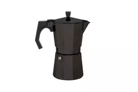 Origin Outdoors Bellanapoli Espreso Virimo Puodas, Moka Puodas Viryklei, 3 Puodeliai, Juodas