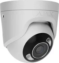 Ajax TurretCam (5 Mp/4 mm) metalo kupolinė kamera, balta