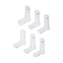 Nike Everyday Elevated 6 porų įprastos kojinės baltos (EU 38-42.5) HQ8021-906