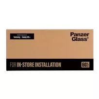 PanzerGlass Ultra-Wide Fit apsauginis stiklas Samsung Galaxy S26+ (suderinamas su FastFit montavimo mašina, grūdintas stiklas, 9H, apsauga nuo pirštų atspaudų, be burbuliukų)