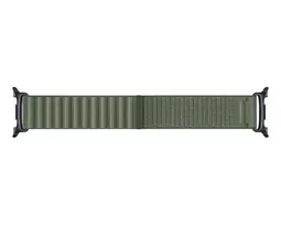 Samsung Fabric Band S/M Alyvuogės spalvos Galaxy Watch9 ir Watch8 - austas nailonas, lipdukas su kilpelėmis, 20 mm greitas užsegimas