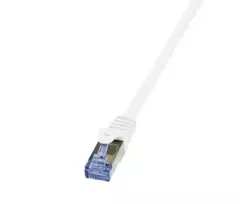 LogiLink PrimeLine Cat.6A/7 S/FTP PIMF Patch Laidas, 600 MHz, 1,5 m, baltas