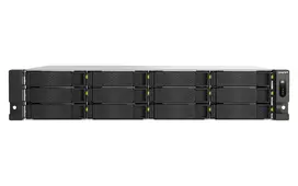 QNAP TS-H1465U-RP-8G 12 lizdų 2U stelažinis NAS su Intel Xeon D-1622, 16GB DDR4 ECC, 2x 10GbE, atsarginis maitinimas