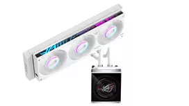 ASUS ROG Strix SLC IV 360 ARGB LCD White Edition 360 mm All-in-One skysčio aušintuvas procesoriui