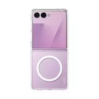 PANZERGLASS CARE Urban dėklas Clear with White Qi, skirtas Samsung Galaxy Z Flip8 / Z Flip7