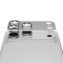 PanzerGlass Fender fotoaparato objektyvo apsauga, skirta iPhone 15 Pro/15 Pro Max - sidabrinė