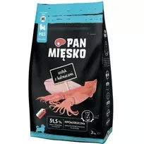 Pan Mięsko sausi šuniukų ėdalas su kalakutiena ir kalmaru, vidutinio dydžio granules, 3 kg